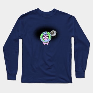 The moon Is A Satellite Long Sleeve T-Shirt